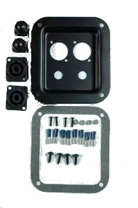 D01K Jack Plate Kit <br> 2 Speakon 2 1/4