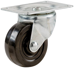 3" Swivel Black Caster